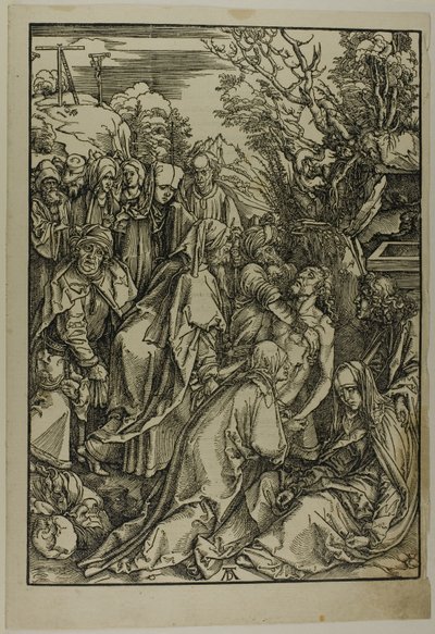 De kruisafneming van Christus, uit De Grote Passie door Albrecht Dürer