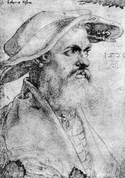 Eobanus Hesse, 1526 door Albrecht Dürer