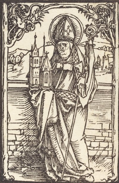 Sint Wolfgang, ca. 1500 door Albrecht Dürer