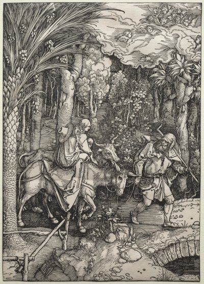 De vlucht naar Egypte, ca. 1503-1505 door Albrecht Dürer