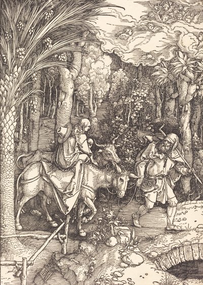 De vlucht naar Egypte, ca. 1504 door Albrecht Dürer