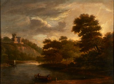 Rivierlandschap door Alexander (follower of) Nasmyth