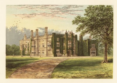 Drakelowe Hall, Derbyshire, Engeland door Alexander Francis (after) Lydon