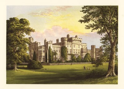 Hawarden Castle, Flintshire, Wales door Alexander Francis (after) Lydon