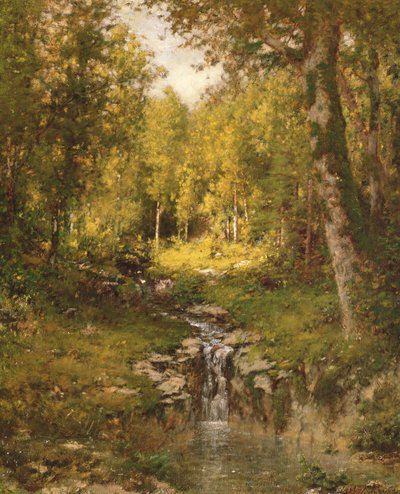 Vijver in het Bos, 1880 door Alexander Helwig Wyant