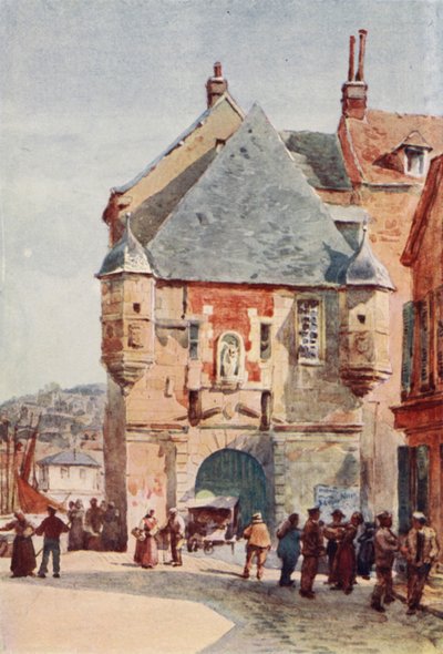 Honfleur, Havenpoort door Alexander Henry Hallam Murray