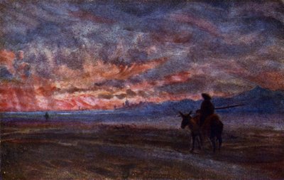 Zonsondergang door Alexander Wallace Rimington