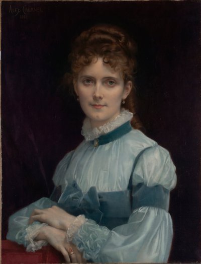 Portret van Miss Fanny Clapp door Alexandre Cabanel