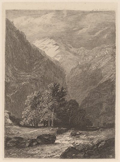 Bergstroom door Alexandre Calame