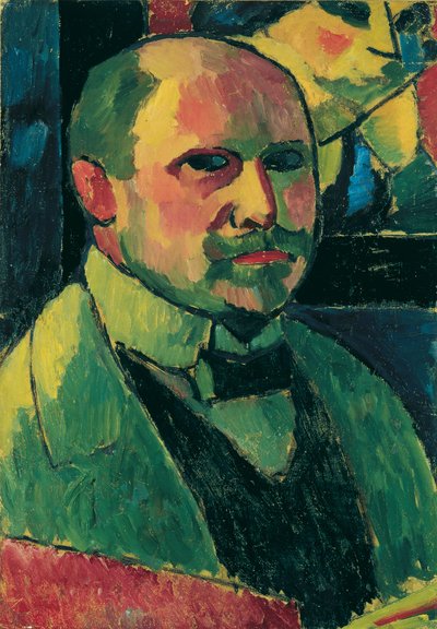 Zelfportret, 1912 door Alexei Javlensky von