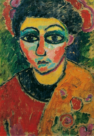 Damesportret door Alexej von Jawlensky