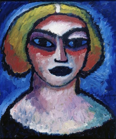 Vrouwenhoofd door Alexej von Jawlensky