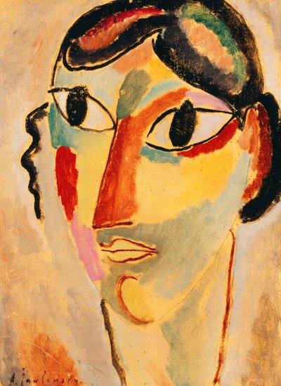 Italiaans Meisje, 1918 door Alexej von Jawlensky