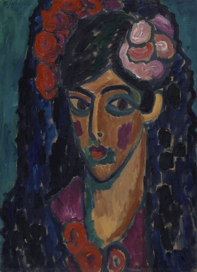 Spaanse Vrouw door Alexej von Jawlensky