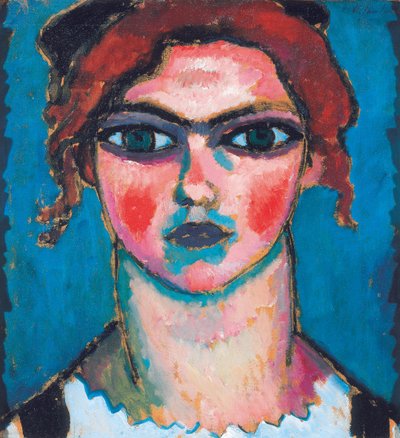 Jonge vrouw met groene ogen, ca. 1910 door Alexej von Jawlensky