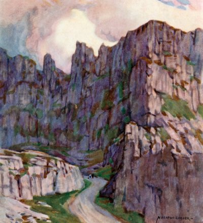 Cheddar Gorge door Alfred Heaton Cooper