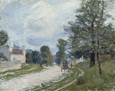 Een Bocht in de Weg door Alfred Sisley