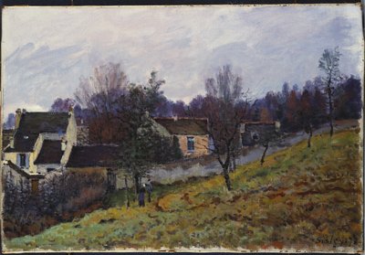 Herfst in Louveciennes, 1873 door Alfred Sisley