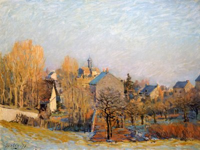 Vorst in Louveciennes, 1873 door Alfred Sisley