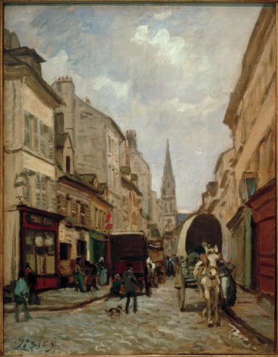 De Grote Straat, Argenteuil door Alfred Sisley