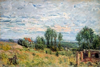 La briqueterie (Baksteenfabriek) door Alfred Sisley