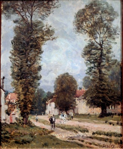 Weg naar Versailles door Alfred Sisley