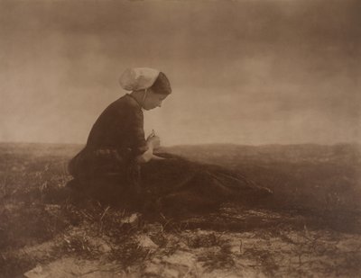 De nettenhersteller, 1894 door Alfred Stieglitz