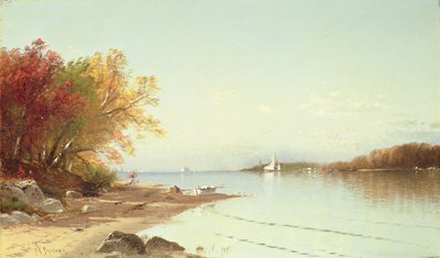 Narragansett Bay, herfst, Rhode Island door Alfred Thompson Bricher