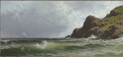 Zeilen voor de kust door Alfred Thompson Bricher