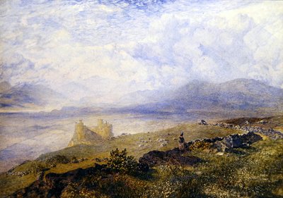 Kasteel Harlech door Alfred William Hunt