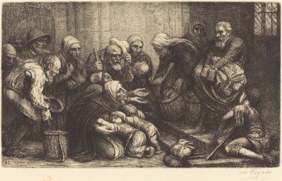 Bedelaars van Brussel door Alphonse Legros