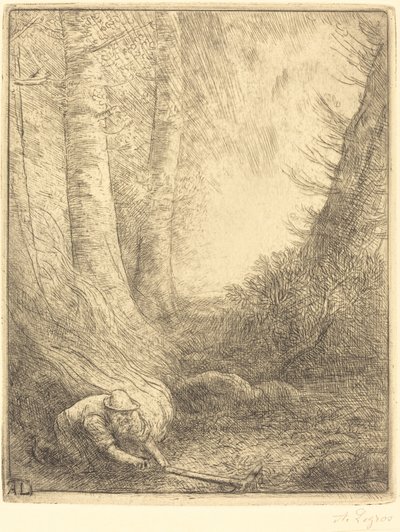 Gras branden door Alphonse Legros