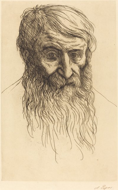 Hoofd van een Filosoof door Alphonse Legros