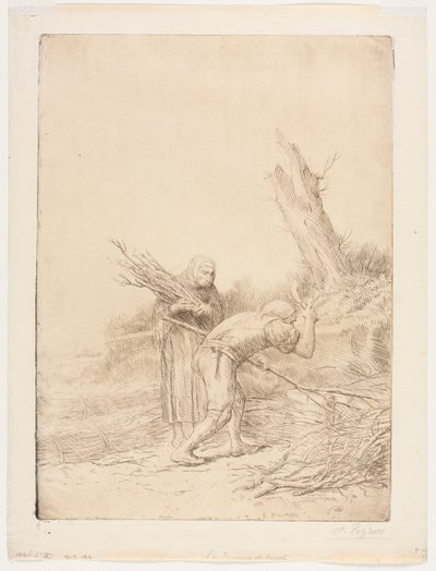 Les Faiseurs de fagots door Alphonse Legros