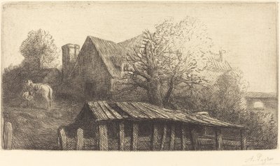 Oude Herberg door Alphonse Legros