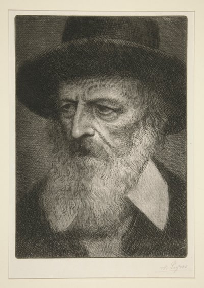 Portret van Tennyson door Alphonse Legros