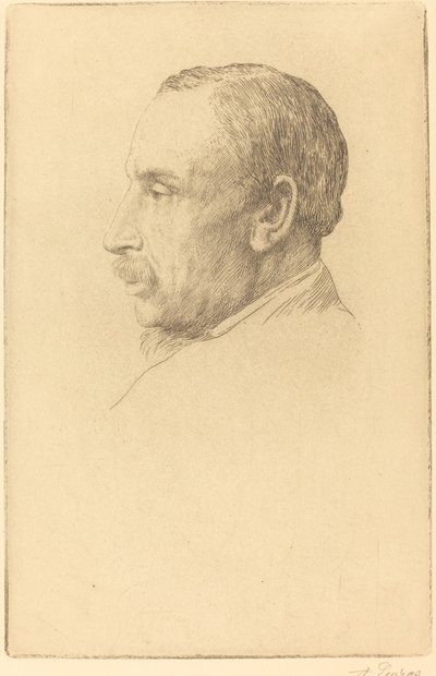 Professor W. Cawthorne Unwin door Alphonse Legros