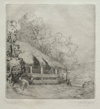 Het kleine schuurtje door Alphonse Legros