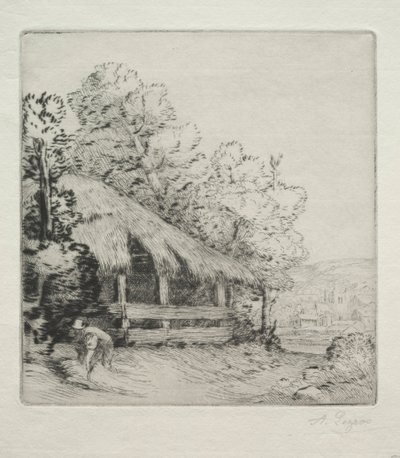 Het Kleine Schuurtje Le Petit Hangar door Alphonse Legros