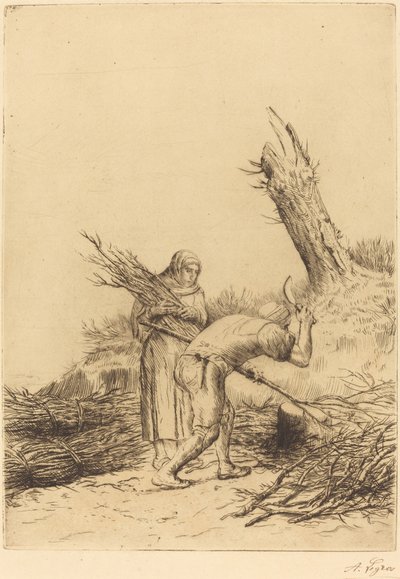 Twijgenmakers Les faiseurs de fagots door Alphonse Legros