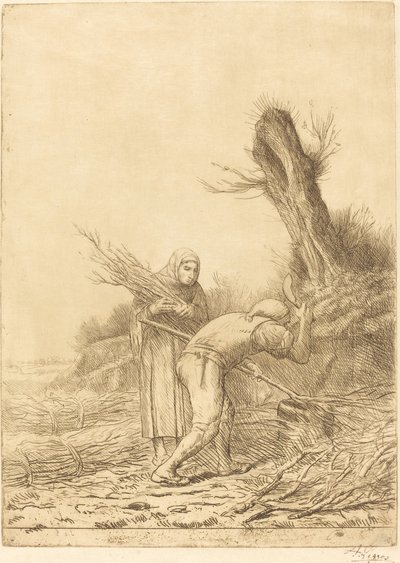 Twijgenmakers Les faiseurs de twigs door Alphonse Legros