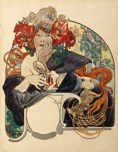 Biere de la Meuse door Alphonse Mucha