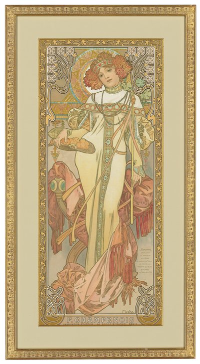 Vier seizoenen: Herfst, 1900 door Alphonse Mucha