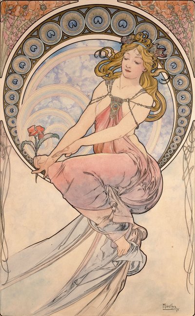 La Peinture, 1898 door Alphonse Mucha