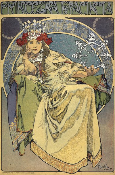 De prinses Hyacinthe (Princezna Hyacinta) door Alphonse Marie Mucha