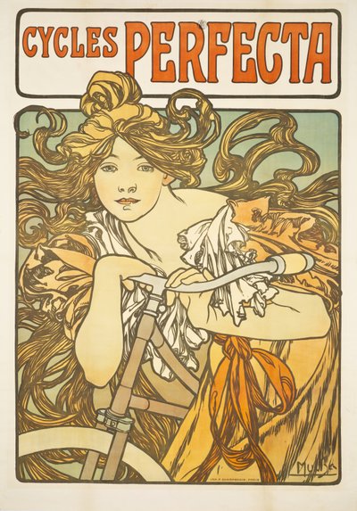 Cycles Perfecta, 1897 door Alphonse Mucha