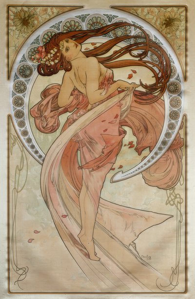 De dans door Alphonse Mucha