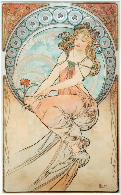 De Schilderkunst door Alphonse Mucha