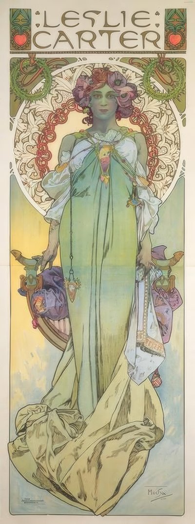 Leslie Carter door Alphonse Mucha