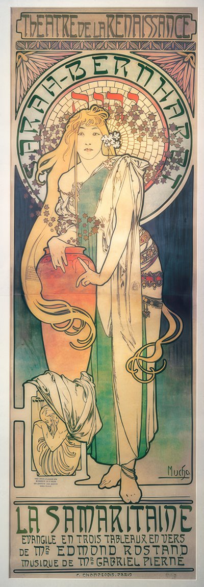 Sarah Bernhardt - De Samaritaan door Alphonse Mucha